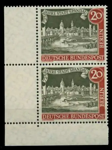 BERLIN 1957 Nr 159yII postfrisch SENKR PAAR ECKE-ULI 736036
