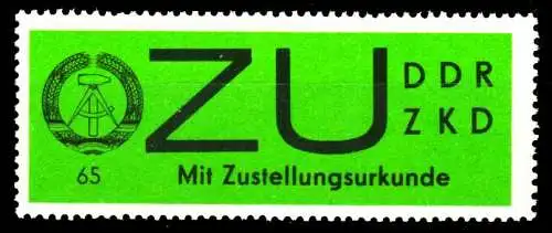 DDR DIENST ZU Nr 2x postfrisch S28C73A