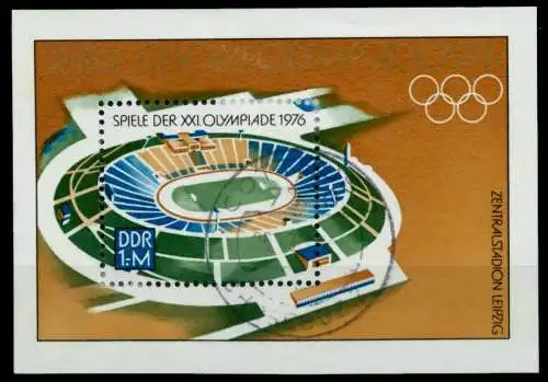 DDR BLOCK KLEINBOGEN Block 46 gestempelt 73865A