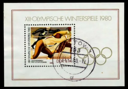 DDR BLOCK KLEINBOGEN Block 57 gestempelt 73872E