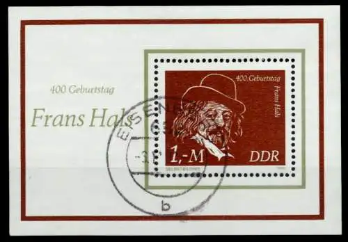 DDR BLOCK KLEINBOGEN Block 61 gestempelt 7387A6