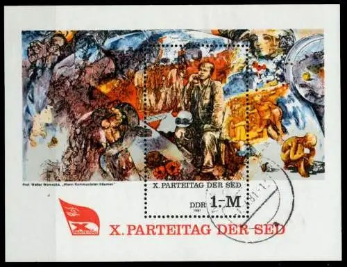 DDR BLOCK KLEINBOGEN Block 63 gestempelt 7387D2