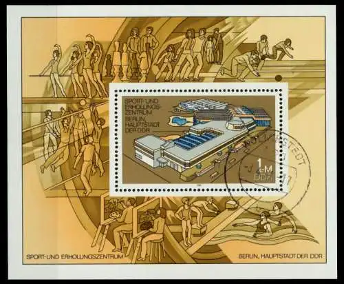 DDR BLOCK KLEINBOGEN Block 64 gestempelt 7387EE