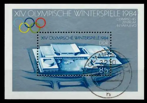 DDR BLOCK KLEINBOGEN Block 74 gestempelt 73A0BE