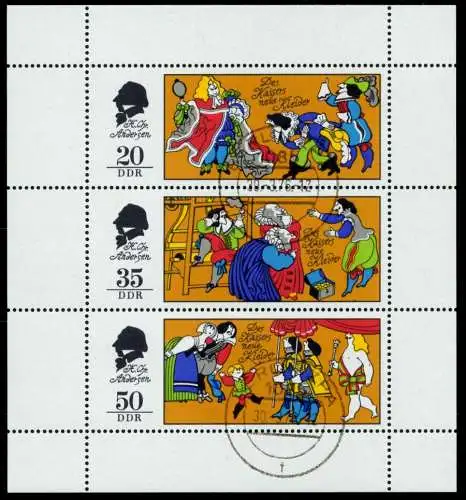 DDR BLOCK KLEINBOGEN Nr 2096-2098 gestempelt KLEINBG 73CAA6