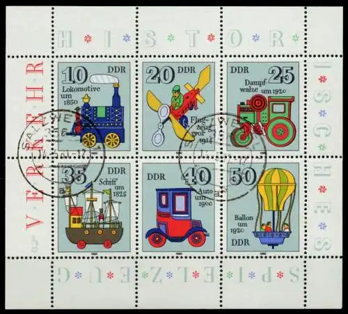 DDR BLOCK KLEINBOGEN Nr 2566-2571 gestempelt KLEINBG 73CB16