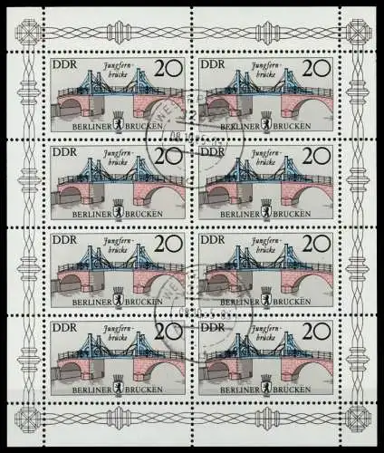 DDR BLOCK KLEINBOGEN Nr 2973II gestempelt KLEINBG 73CBA6