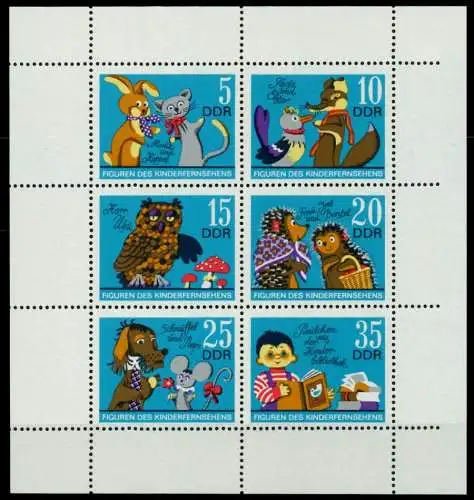 DDR BLOCK KLEINBOGEN Nr 1807I-1812 REndgz postfrisch KL 73CD06