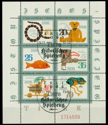 DDR BLOCK KLEINBOGEN Nr 2661-2666 LIndgz KLEINB S297922