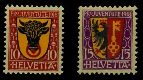 SCHWEIZ PRO JUVENTUTE Nr 143-144 ** UNGEBRAUCHT 73CE2E