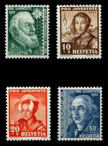 SCHWEIZ PRO JUVENTUTE Nr 412-415 postfrisch 73CE86