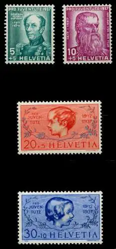 SCHWEIZ PRO JUVENTUTE Nr 314-317 postfrisch 73CE8A