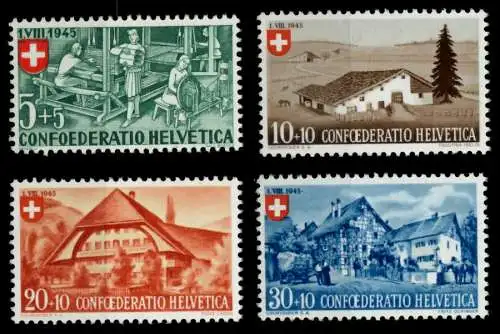 SCHWEIZ PRO PATRIA Nr 460-463 postfrisch 73CEE2