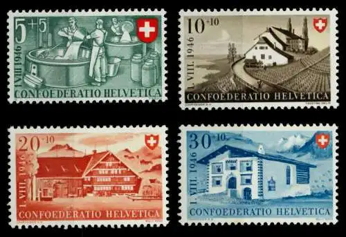 SCHWEIZ PRO PATRIA Nr 471-474 postfrisch 73CEFA