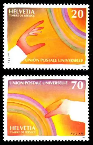 SCHWEIZ ÄMTER UPU Nr 17-18 postfrisch S29C3FE