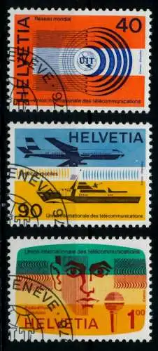 SCHWEIZ-UIT Nr 11-13 gestempelt 73F252