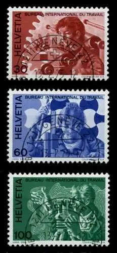 SCHWEIZ-BIT Nr 105-107 gestempelt 73F656