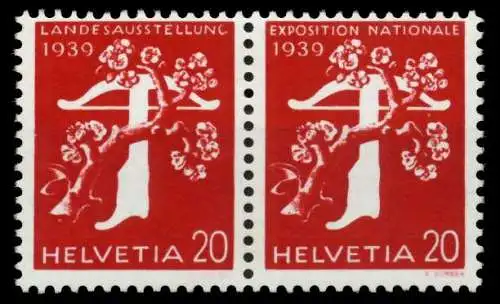 SCHWEIZ ZUSAMMENDRUCK Nr W19R postfrisch WAAGR PAAR 74187E