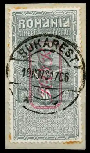 BES. 1WK D-MV RUMÄNIEN ZWANGSZUSCHLAG Nr V gestempelt BR 741AB6