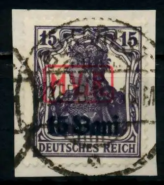 BES 1WK D-MV RUMÄNIEN Nr 1 gestempelt Briefst³ck 741E46