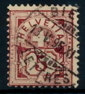 SCHWEIZ ZIFFERNMUSTER Nr 52Ya gestempelt 746936