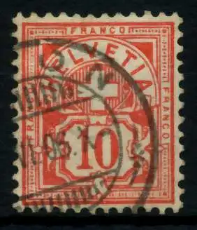 SCHWEIZ ZIFFERNMUSTER Nr 54Ya gestempelt 74698A