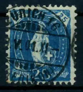 SCHWEIZ ST.HELV Nr 67C gestempelt 746A2E
