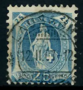 SCHWEIZ ST.HELV Nr 67C gestempelt 746A32