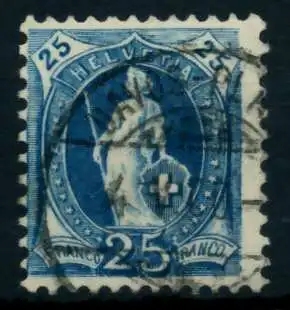 SCHWEIZ ST.HELV Nr 67C gestempelt 746A3A