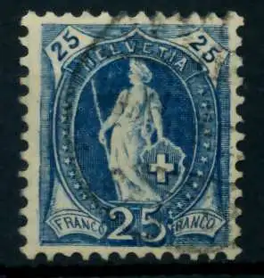 SCHWEIZ ST.HELV Nr 67C gestempelt 746A46