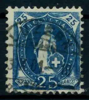 SCHWEIZ ST.HELV Nr 67C gestempelt 746A52