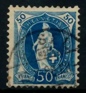 SCHWEIZ ST.HELV Nr 62XAb gestempelt 746A5A