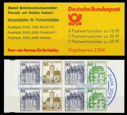 BRD MARKENHEFTCHEN Nr MH 22 IaeoZ postfrisch S2B6CEA