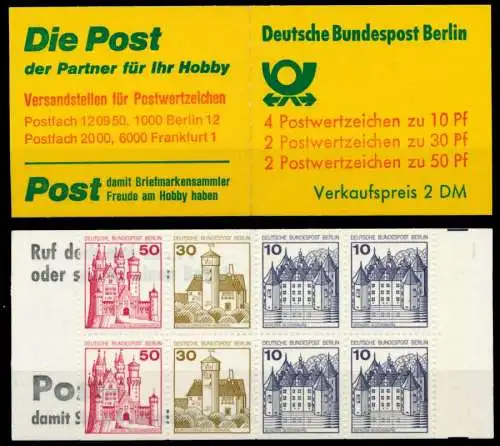 BERLIN MARKENHEFTCHEN Nr MH 10baoZ postfrisch S2B6D46