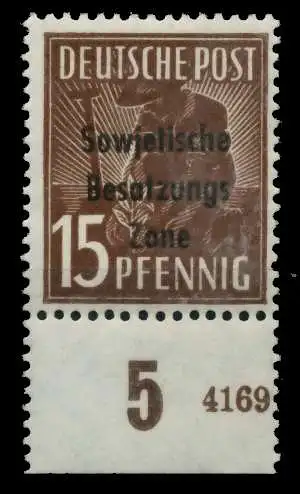 SBZ ALLG. AUSGABEN Nr 187 HAN 4169... postfrisch URA 748F72