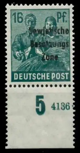 SBZ ALLG. AUSGABEN Nr 188 HAN 4136... gefaltet 748F82