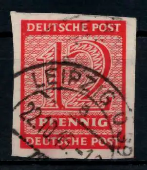 SBZ WESTSACHSEN Nr 119Y gestempelt 7490A6