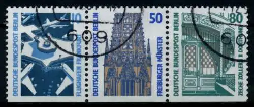 BERLIN ZUSAMMENDRUCK Nr W86 gestempelt 3ER STR 74B5EA