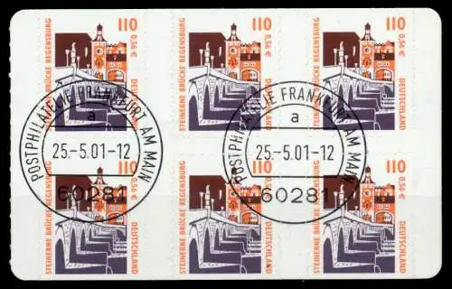 BRD MARKENHEFTCHEN Nr MH 43 R gestempelt 74B75E