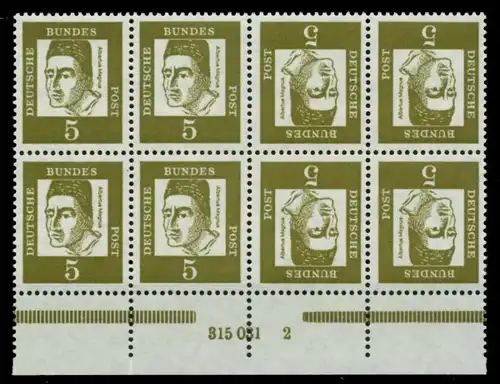 BRD ZUSAMMENDRUCK Nr K2a-HAN 315.031-2 postfrisch WAAGR 74B7C6