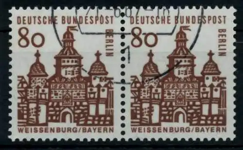 BERLIN DS D-BAUW. 1 Nr 249 gestempelt WAAGR PAAR 74B992