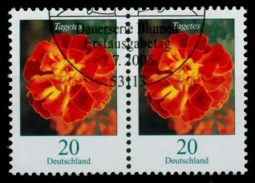 BRD DS BLUMEN Nr 2471A gestempelt WAAGR PAAR 750BB6