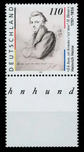 BRD 1997 Nr 1962LU postfrisch ATTEST KOPIE 750C02