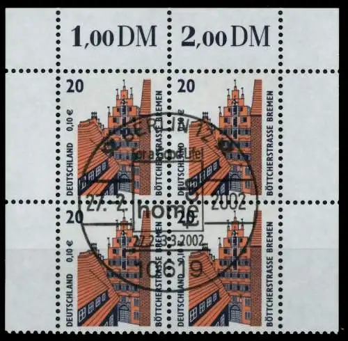 BRD DS SEHENSW Nr 2224 zentrisch gestempelt VIERERBLOCK ORA 750C6E