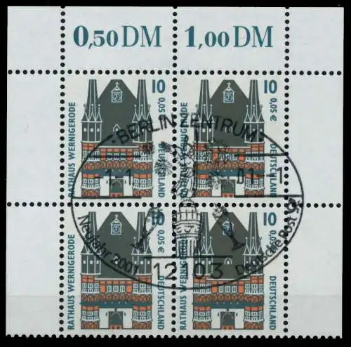 BRD DS SEHENSW Nr 2139 zentrisch gestempelt VIERERBLOCK ORA 750CCA