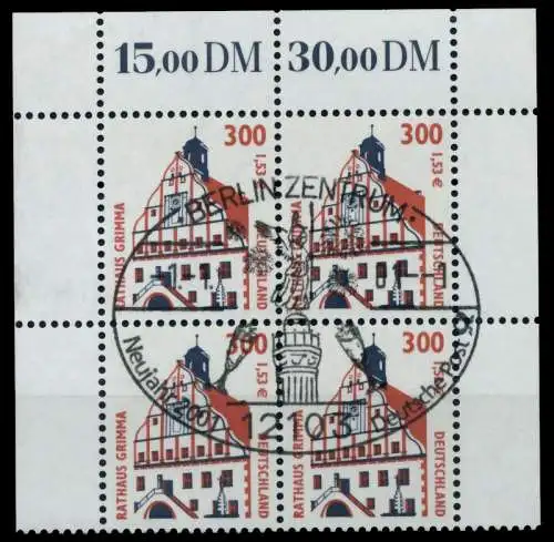 BRD DS SEHENSW Nr 2141 zentrisch gestempelt VIERERBLOCK ORA 750CEA