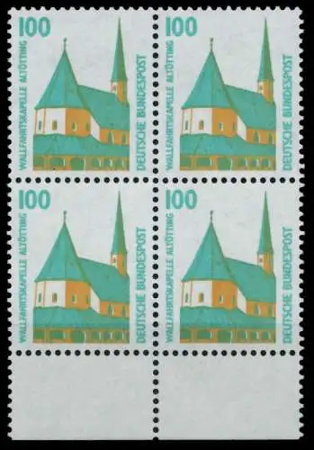 BRD DS SEHENSWÜRDIGKEITEN Nr 1406Au postfrisch VIERERBL 752592