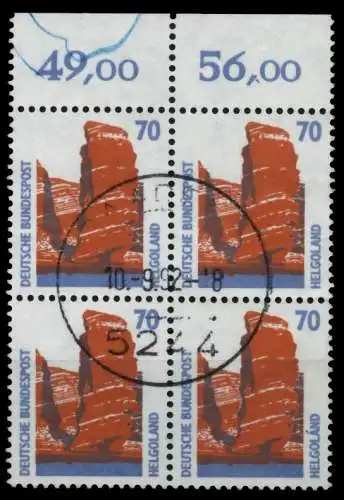 BRD DS SEHENSW Nr 1469u zentrisch gestempelt VIERERBLOCK ORA 7525AE