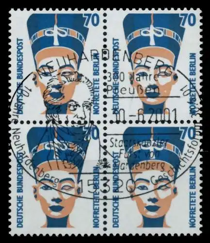 BRD DS SEHENSW Nr 1374 zentrisch gestempelt VIERERBLOCK 7525D2