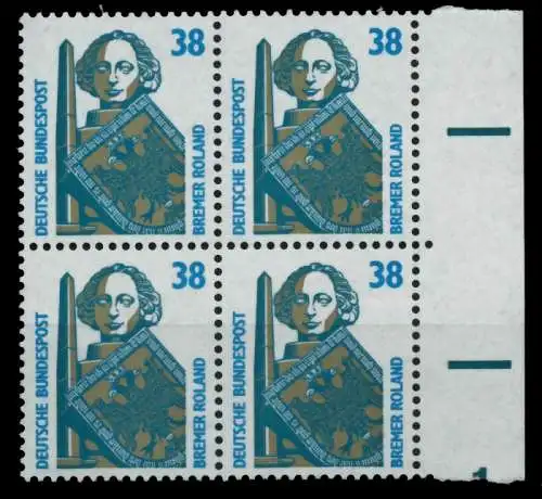 BRD DS SEHENSW Nr 1400 postfrisch VIERERBLOCK SRA 75267E